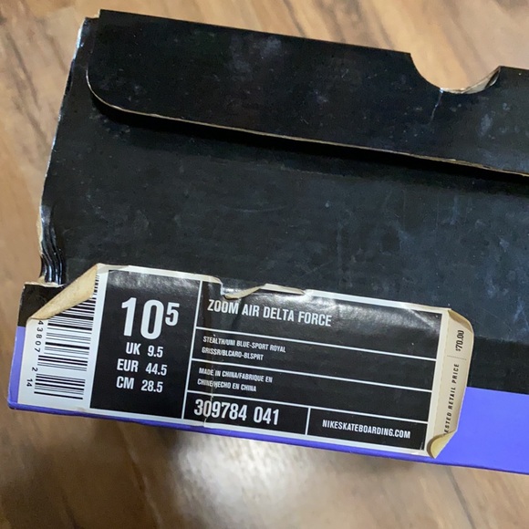 2005 Nike SB Zoom Air Delta Force Stealth Blue Sport Royal - Picture 15 of 16